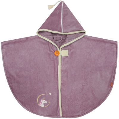 Cape de bain licorne parme (0-5 ans)  par L'oiseau bateau