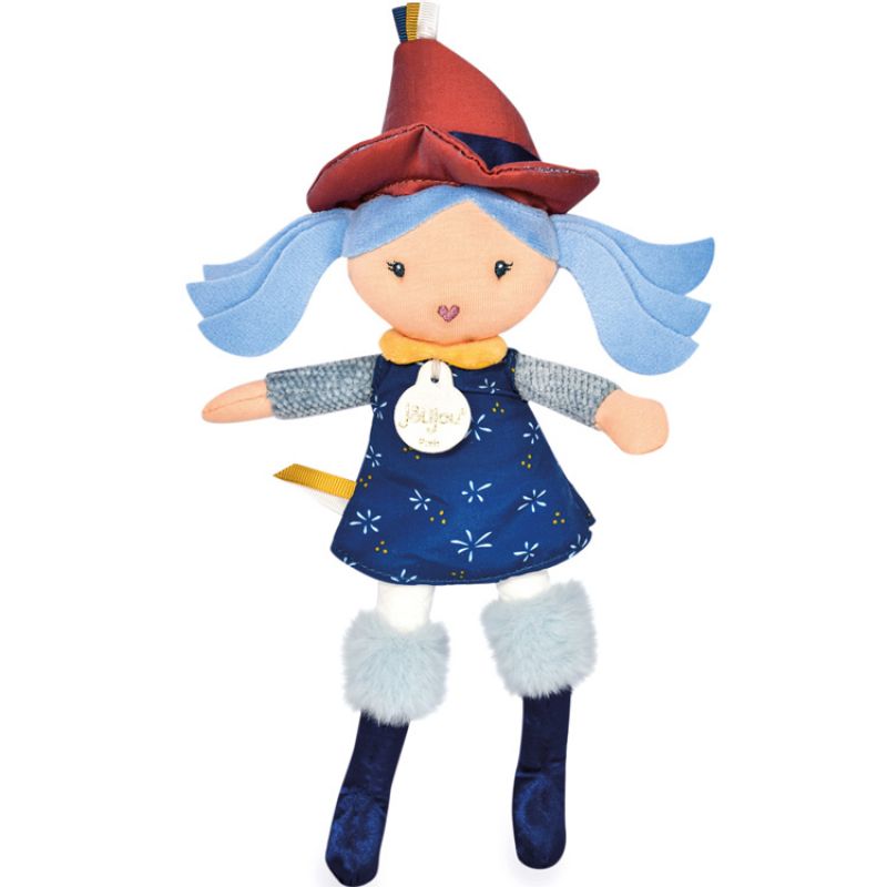 Poupée souple Poum cheveux bleus Les gentilles sorcières (24 cm) Jolijou