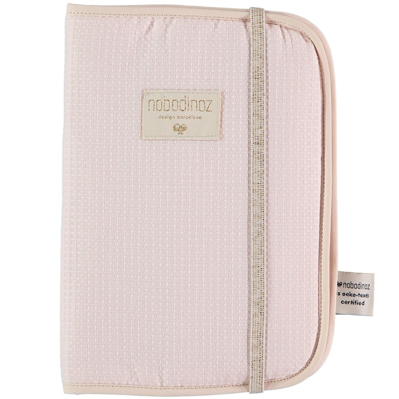 Protège carnet de santé Poéma rose Nid d'abeille Nobodinoz