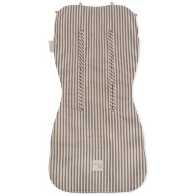 Assise pour poussette Praliné Rayures Moka