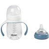 Biberon d'apprentissage 2 en 1 en tritan Windy blue (210 ml)  par Béaba