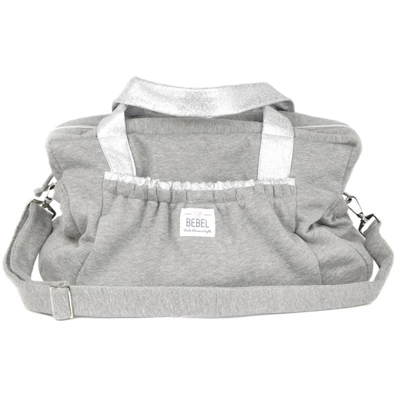 Sac à langer à anses évolutif gris chiné New Jersey BEBEL