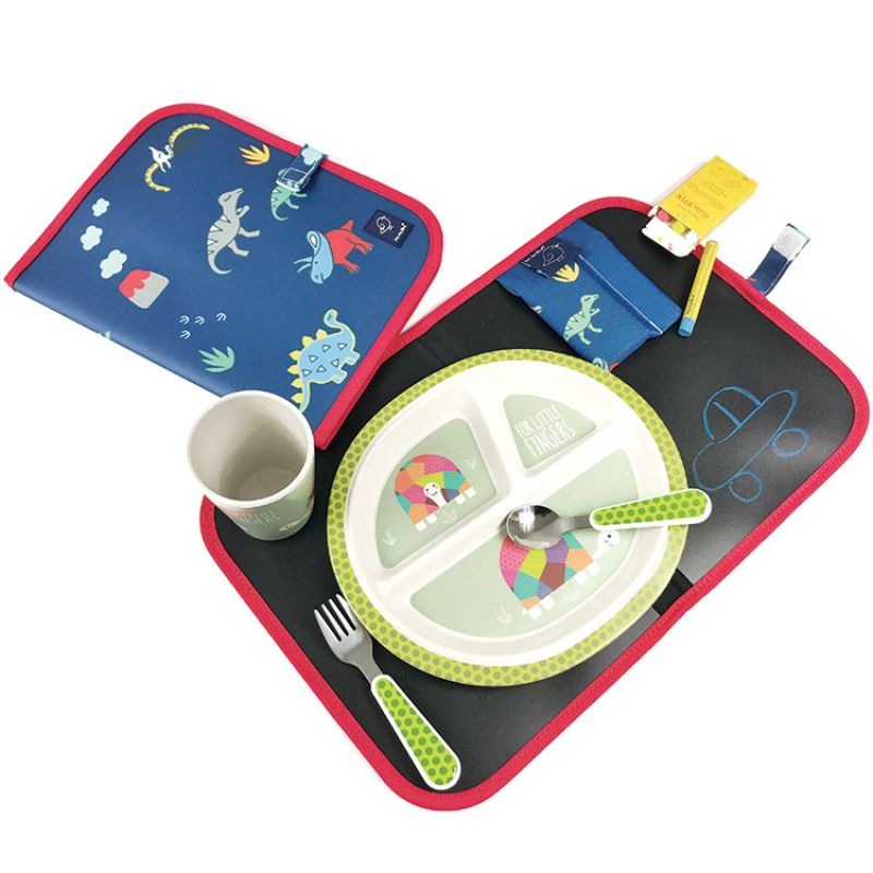 Set de table ardoise pliable Dinosaure Jaq Jaq Bird