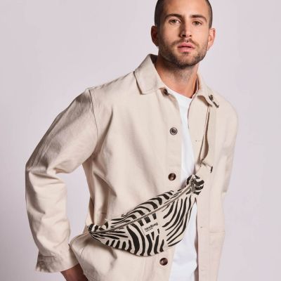 Sac banane Olivia Zèbre Ecru