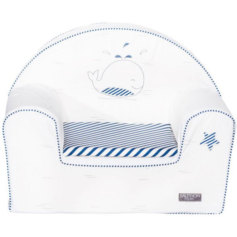 Fauteuil club Blue baleine Sauthon