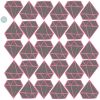 Sticker Diamants gris et rose (modèle intermédiaire) - Love Maé