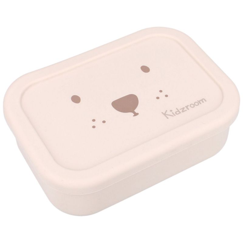 Lunch box 3 compartiments en silicone Ourson sable (0,7 L) Kidzroom Produit 1