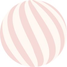 Tapis rond en coton Pink ball (120 cm)  par Lilipinso