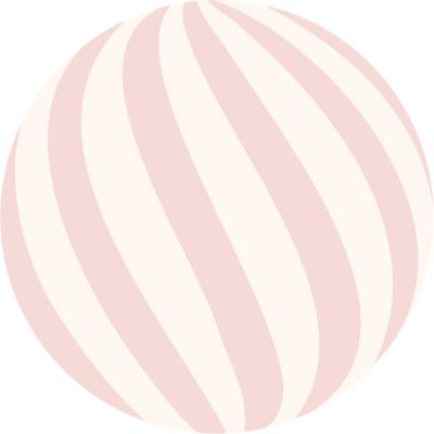 Tapis rond en coton Pink ball (120 cm)  par Lilipinso