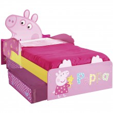 Lit enfant Design Peppa Pig avec tiroirs de rangement (70 x 140 cm)  par Room Studio