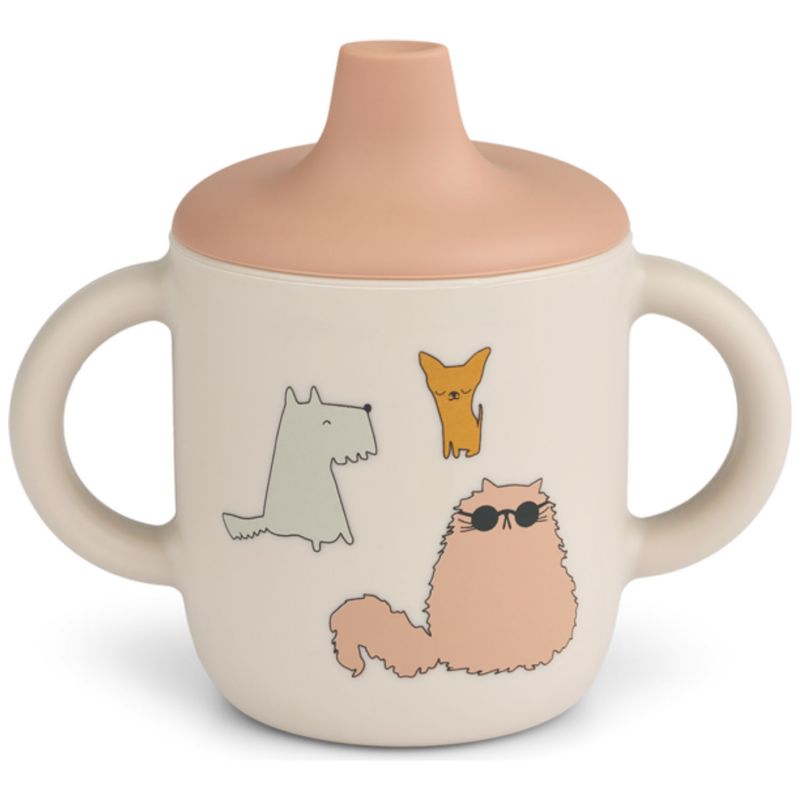 Tasse à bec en silicone Neil Cats and Dogs Liewood Produit 1