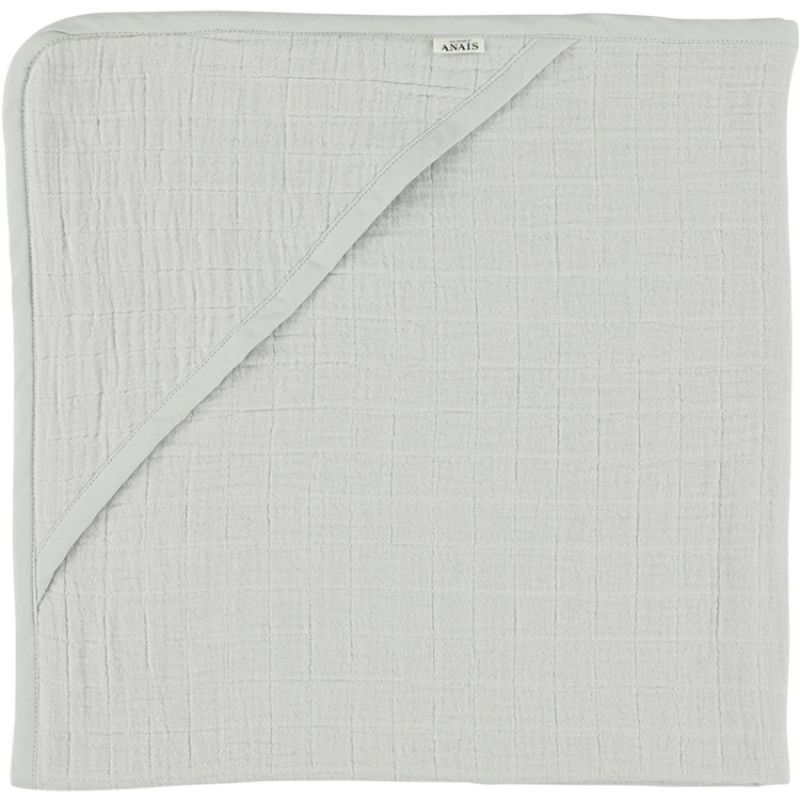 Cape de bain Bliss gris (75 x 75 cm) Les Rêves d'Anaïs