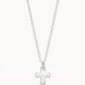 Collier Croix sur chaîne personnalisable (argent 925°)