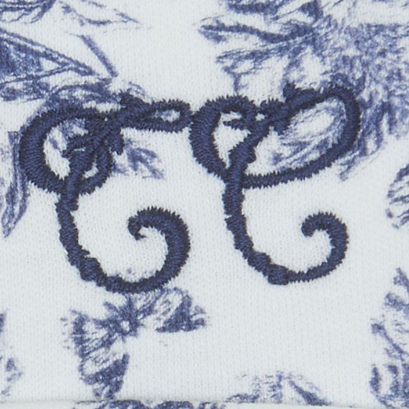 Bonnet de naissance Toile de Jouy bleu Tartine et Chocolat Produit 3