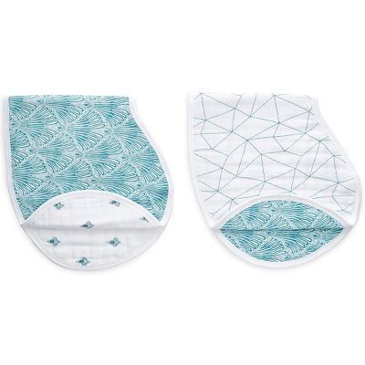 Lot de 2 bavoirs protection d'épaule Paisley Teal aden + anais