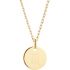 Collier chaîne médaille Scorpion personnalisable (plaqué or) - Petits trésors