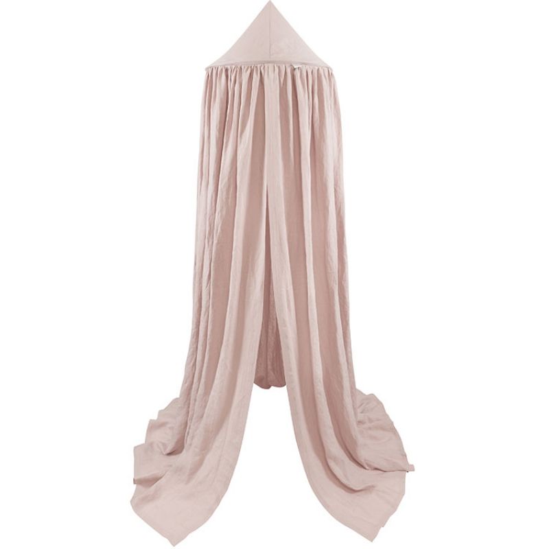 Ciel de lit en lin rose poudré Pure nature Cotton&Sweets