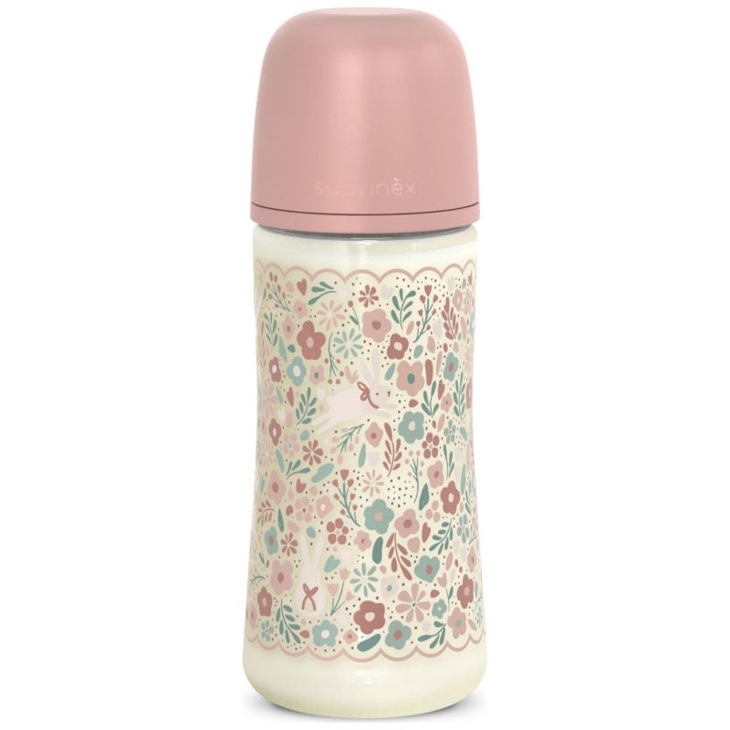 Biberon tétine SXPro L Wonderland Liberty rose (360 ml) Suavinex Produit 1