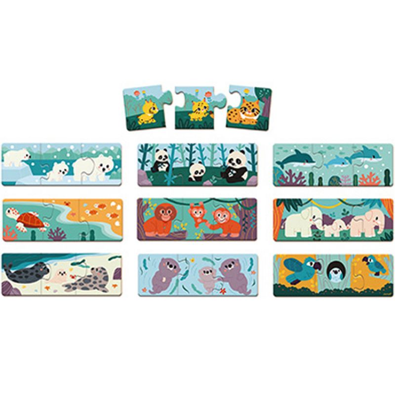 Jeu d'association puzzles Animaux WWF Janod