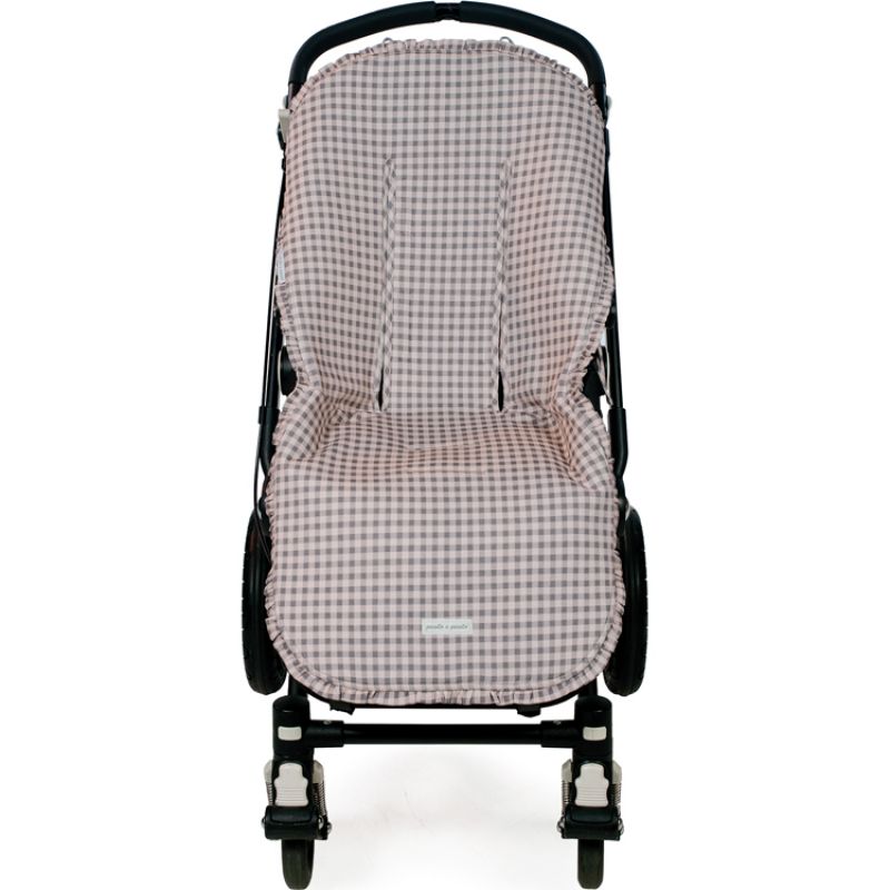 Housse pour poussette Together rose et gris Pasito a pasito