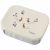 Variation Ecru, rouge, vert du produit Lunch box Rabbit sandshell de la marque Fresk