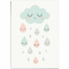 Affiche A3 Douce pluie  par Zü