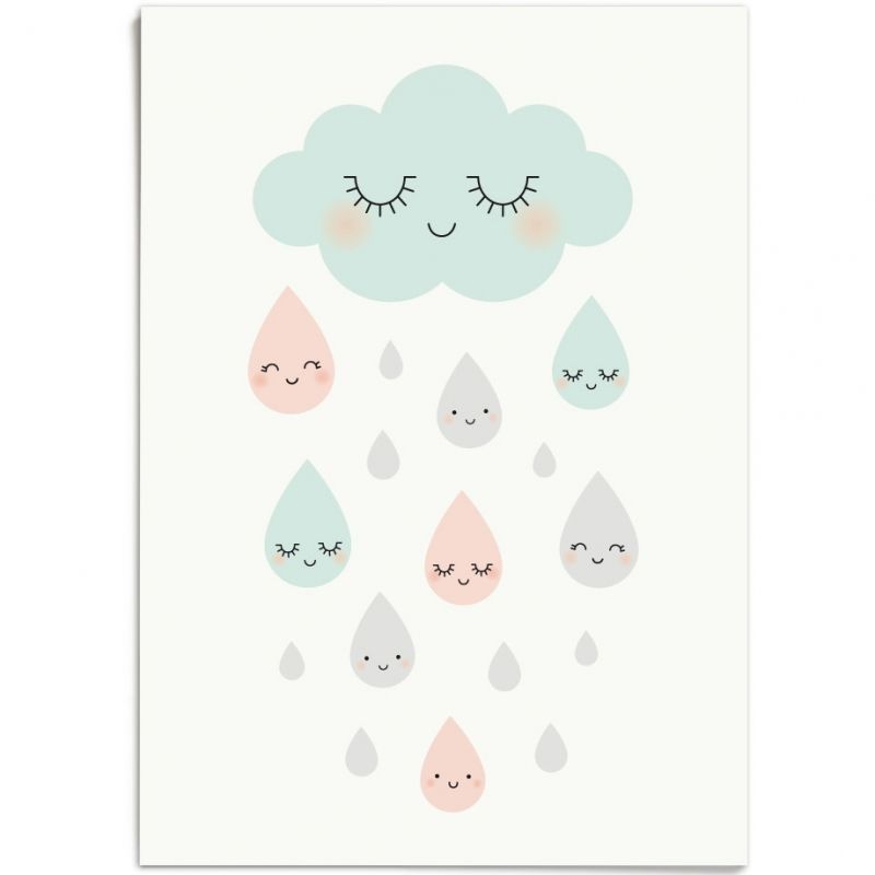 Affiche A3 Douce pluie Zü