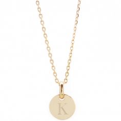 Collier enfant mini charm médaille (plaqué or) - Petits trésors