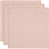 Lot de 3 langes en coton Miffy Silhouettes Wild Rose (70 x 70 cm) - Jollein