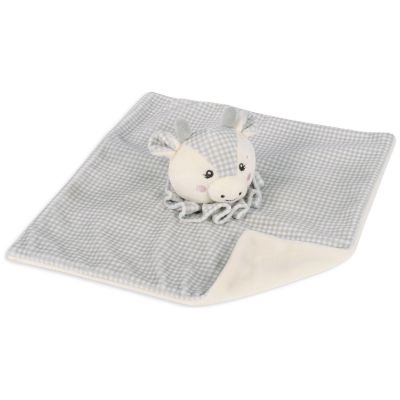 Doudou plat Vache Little Bloom Gris