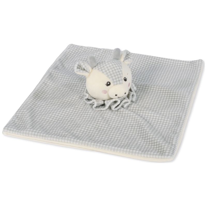 Doudou plat Vache Little Bloom Gris Pasito a pasito Produit 1
