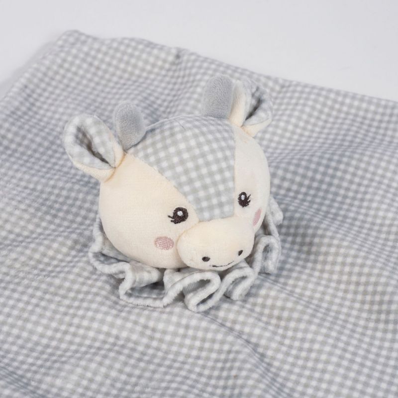 Doudou plat Vache Little Bloom Gris Pasito a pasito Ambiance 4