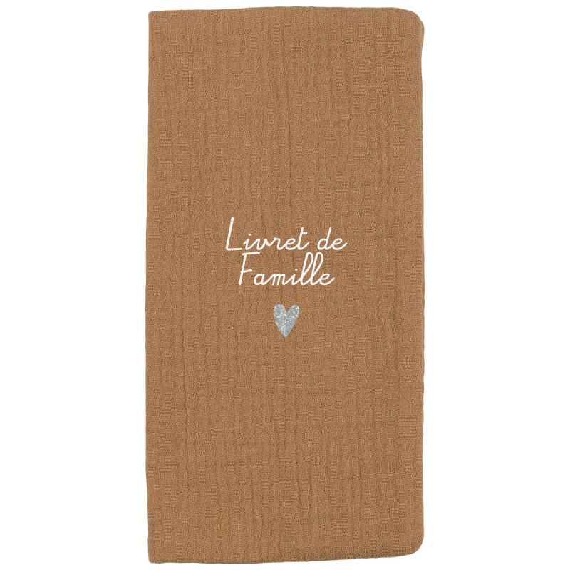 Protège livret de famille Gaze Camel (personnalisable) Atelier Wagram Produit 3