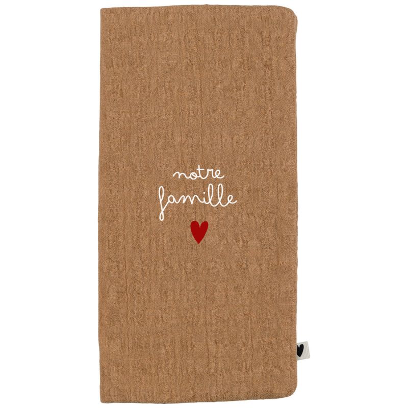 Protège livret de famille Gaze Camel (personnalisable) Atelier Wagram Produit 4