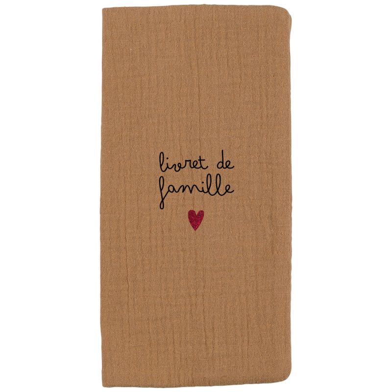 Protège livret de famille Gaze Camel (personnalisable) Atelier Wagram Produit 5