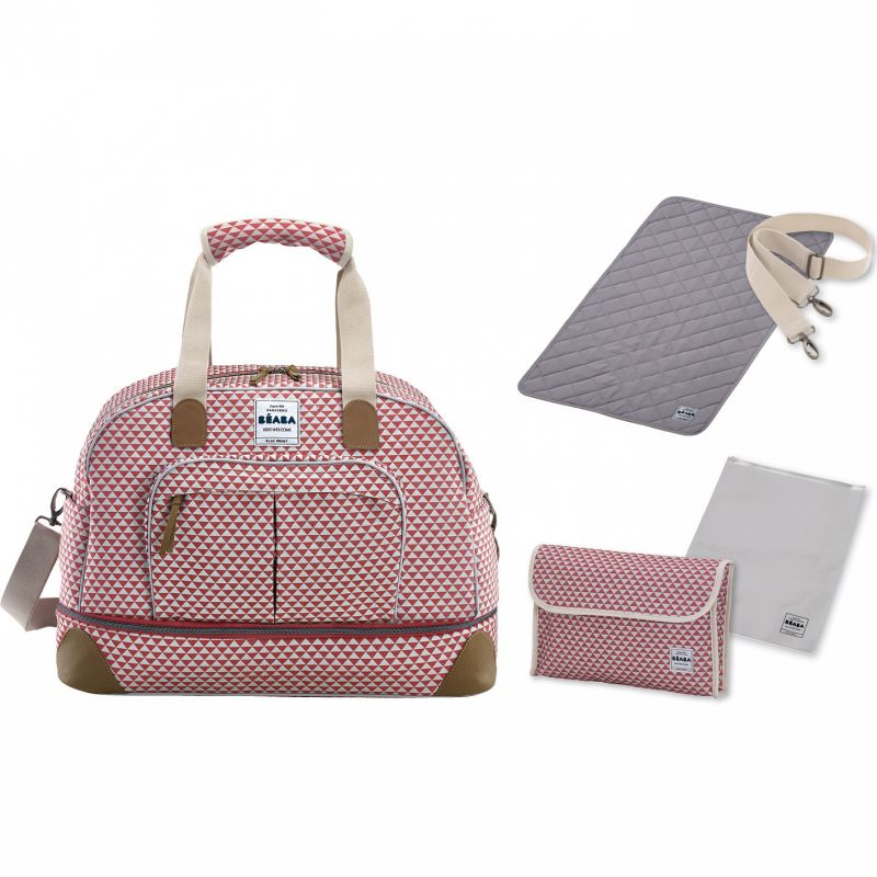 Sac à langer Amsterdam extensible II Play Print marsala Béaba