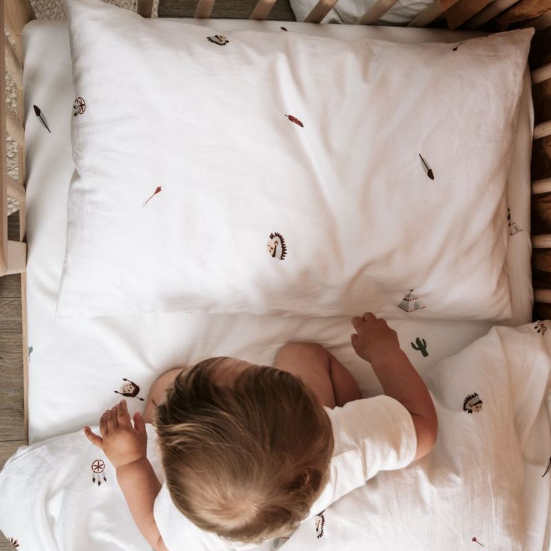 Taie d'oreiller en coton bio Petit Plume (40 x 60 cm) Kadolis Ambiance 2