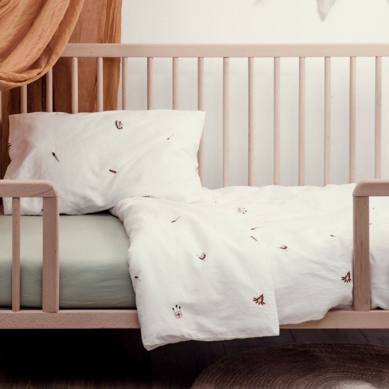 Taie d'oreiller en coton bio Petit Plume (40 x 60 cm) Kadolis Ambiance 4