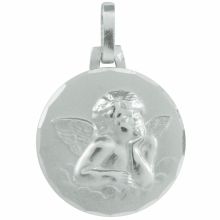 Médaille ronde Ange 16 mm (argent 925°)  par Premiers Bijoux