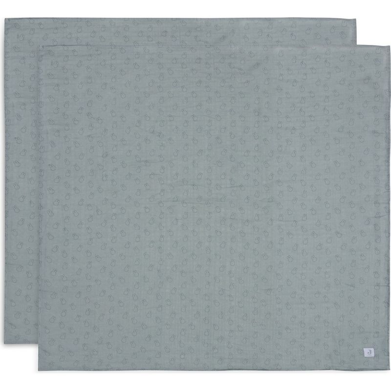 Lot de 2 maxi-langes en coton Miffy Sea Green (115 x 115 cm) Jollein Produit 1 grande taille