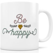 Mug Be happy  par Créa Bisontine