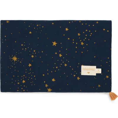 Couverture d'été bébé Gold stella bleu (70 x 100 cm) Nobodinoz