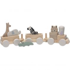 Train de construction en bois Jungle Jambo - Jollein