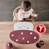 Tasse en silicone avec paille Mushroom Red  par OYOY Mini