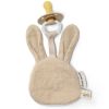 Doudou attache-tétine en gaze de coton Lapin Little Dutch Produit 1