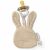 Variation Beige du produit Doudou attache-tétine en gaze de coton Lapin de la marque Little Dutch