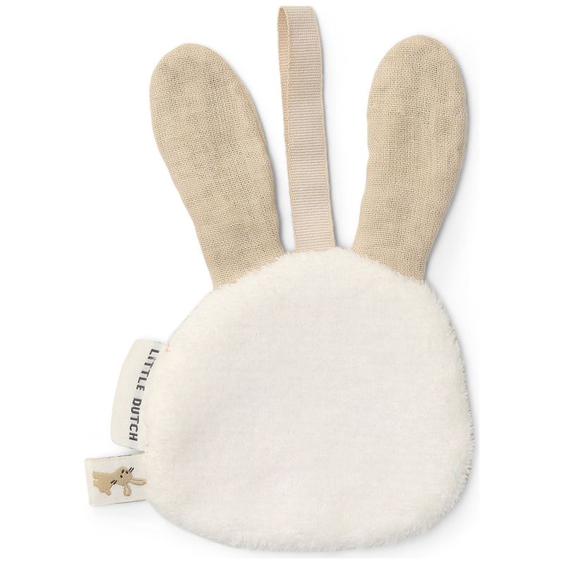 Doudou attache-tétine en gaze de coton Lapin Little Dutch Produit 3