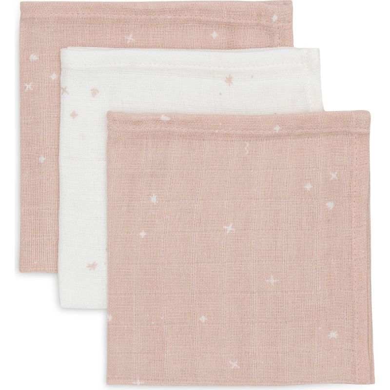 Lot de 3 mini langes en gaze de coton Wild Rose (31 x 31 cm) Jollein Produit 1 grande taille