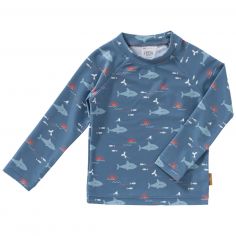 Tee-shirt anti-UV manches longues Shark (6-12 mois) - Fresk