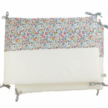 Tour de lit en percale de coton Liberty Betsy (40 x 180 cm)  par Luciole et Cie